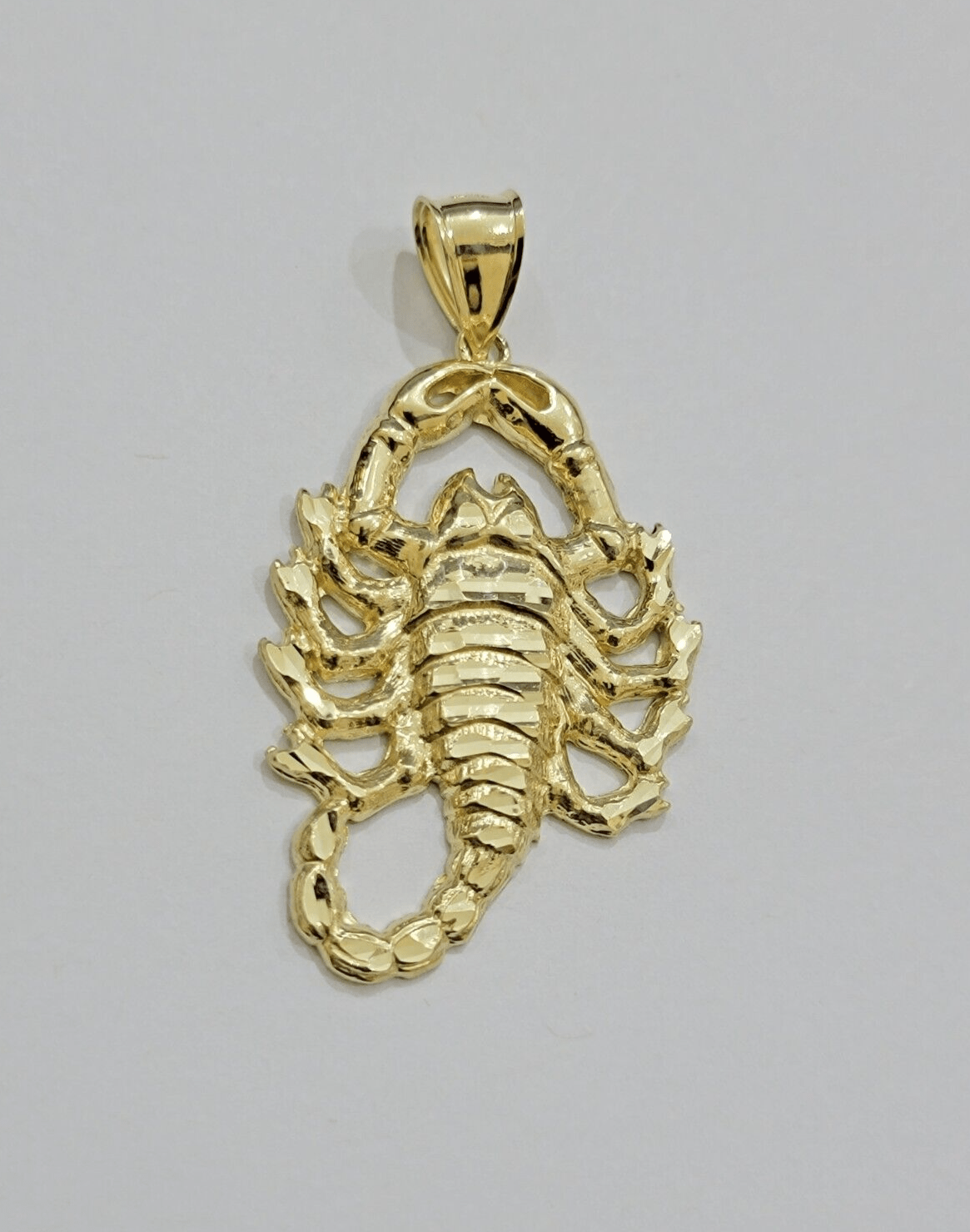10k Scorpio Charm Pendant Men's Real 10kt Yellow Gold For Chain & Necklace SALE - GoldenlinQ